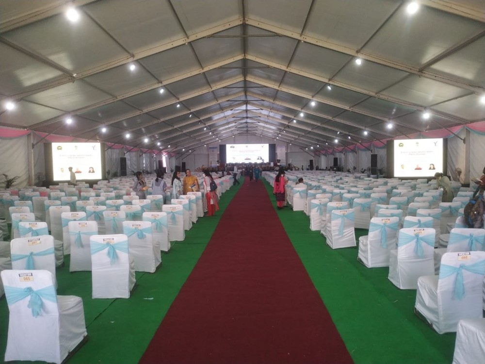 Waterproof pandal on rent in Allahabad, Delhi, North India 